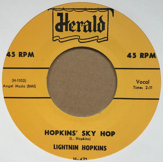 Single - Lightnin’ Hopkins - Early Mornin’ Boogie / Hopkins Sky Hop