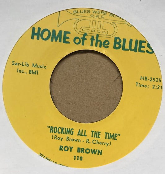 Single - VA - Roy Brown - Rockin' All The Time / W. Adams - Something On My Mind
