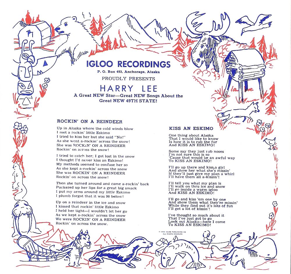 Single - Harry Lee - Rockin' on a Reindeer, Kiss An Eskimo