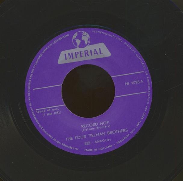 Single - Four Tielman Brothers - Record Hop; Swing It Ip