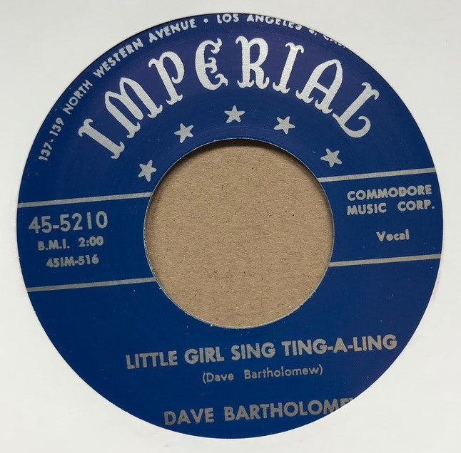 Single - Dave Bartholomew - Who Drank My Beer While I Was In The Rear / Little Girl Sing Ting-A-Ling