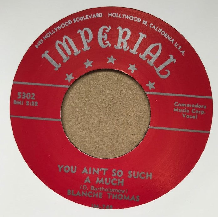 Single - Blanche Thomas - You Ain't So Such A Much / Not The Way That I Love You