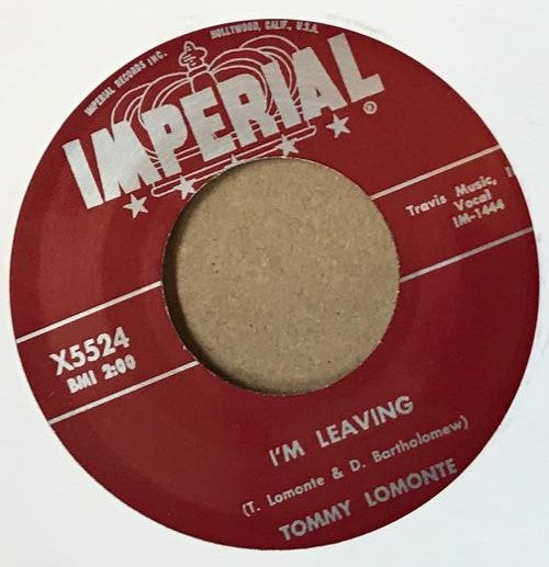 Single - Tommy Lomonte - Yeah Yeah Yeah / I’m Leaving