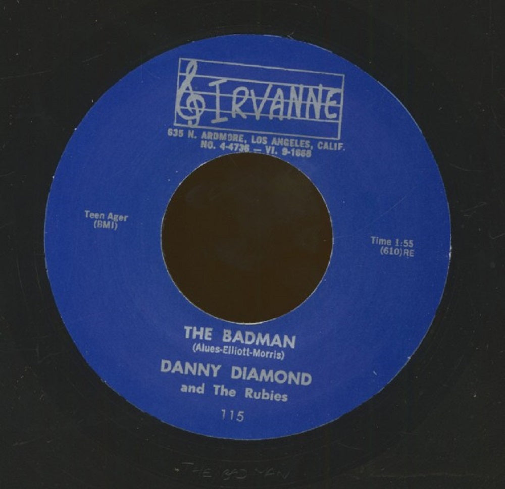 Single - Danny Diamond and the Rubies - Rhythm In My Bones; The Badman