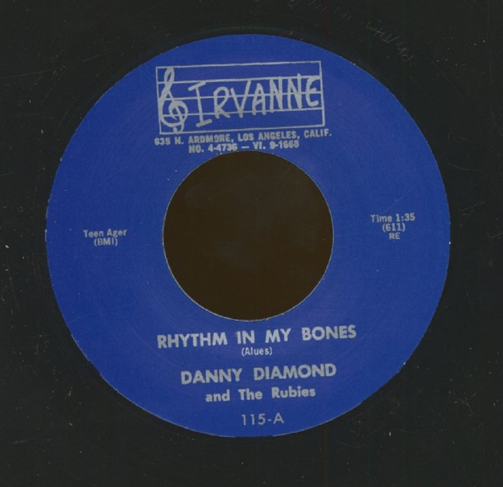 Single - Danny Diamond and the Rubies - Rhythm In My Bones; The Badman