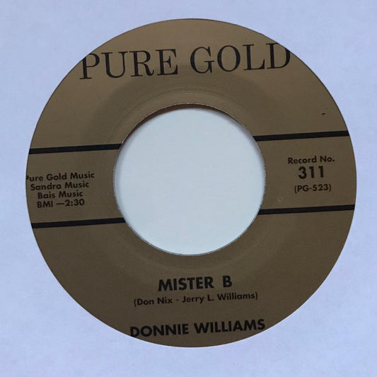 Single - Donnie Williams - Boogie Chilluns Playhouse; Mister B