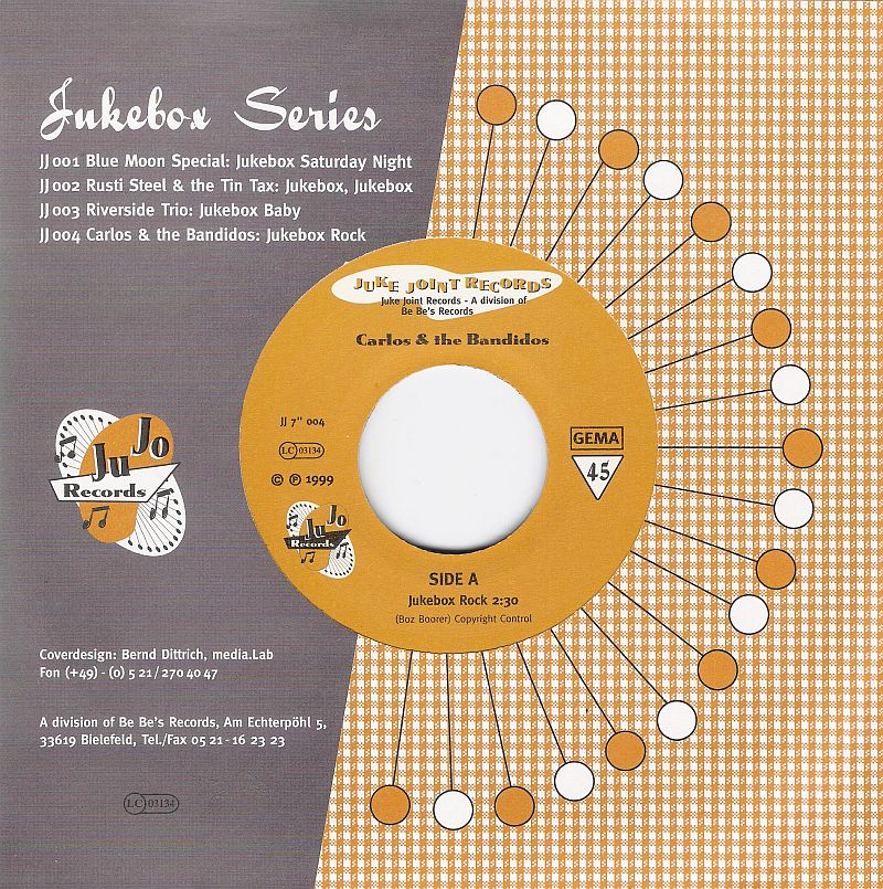 Single - Carlos & The Bandidos - Jukebox Rock, Jukebox Jezebel