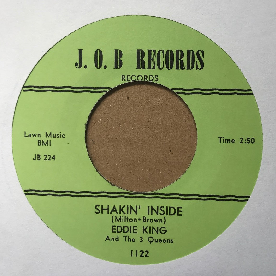 Single - Eddie King - Love You Baby; Shakin' Inside