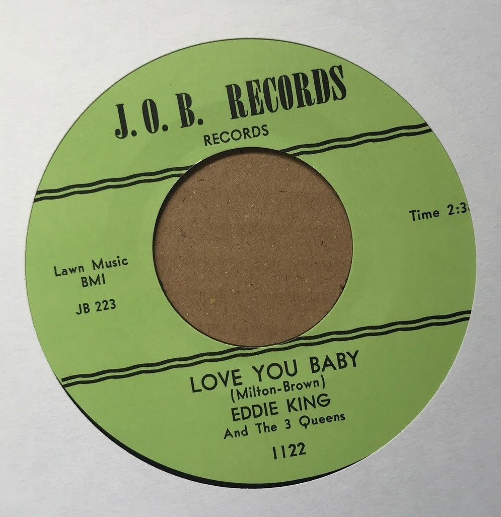 Single - Eddie King - Love You Baby; Shakin' Inside