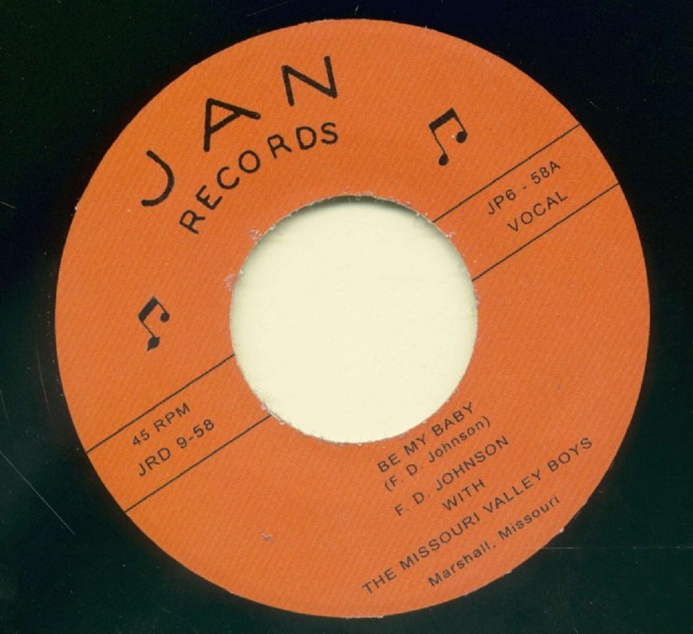 Single - F.D. Johnson with The Missouri Valley Boys - Be My Baby, Great Big Moon