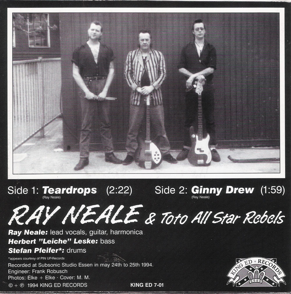 Single - Ray Neale and the Toto All Star Rebels - Teardrops