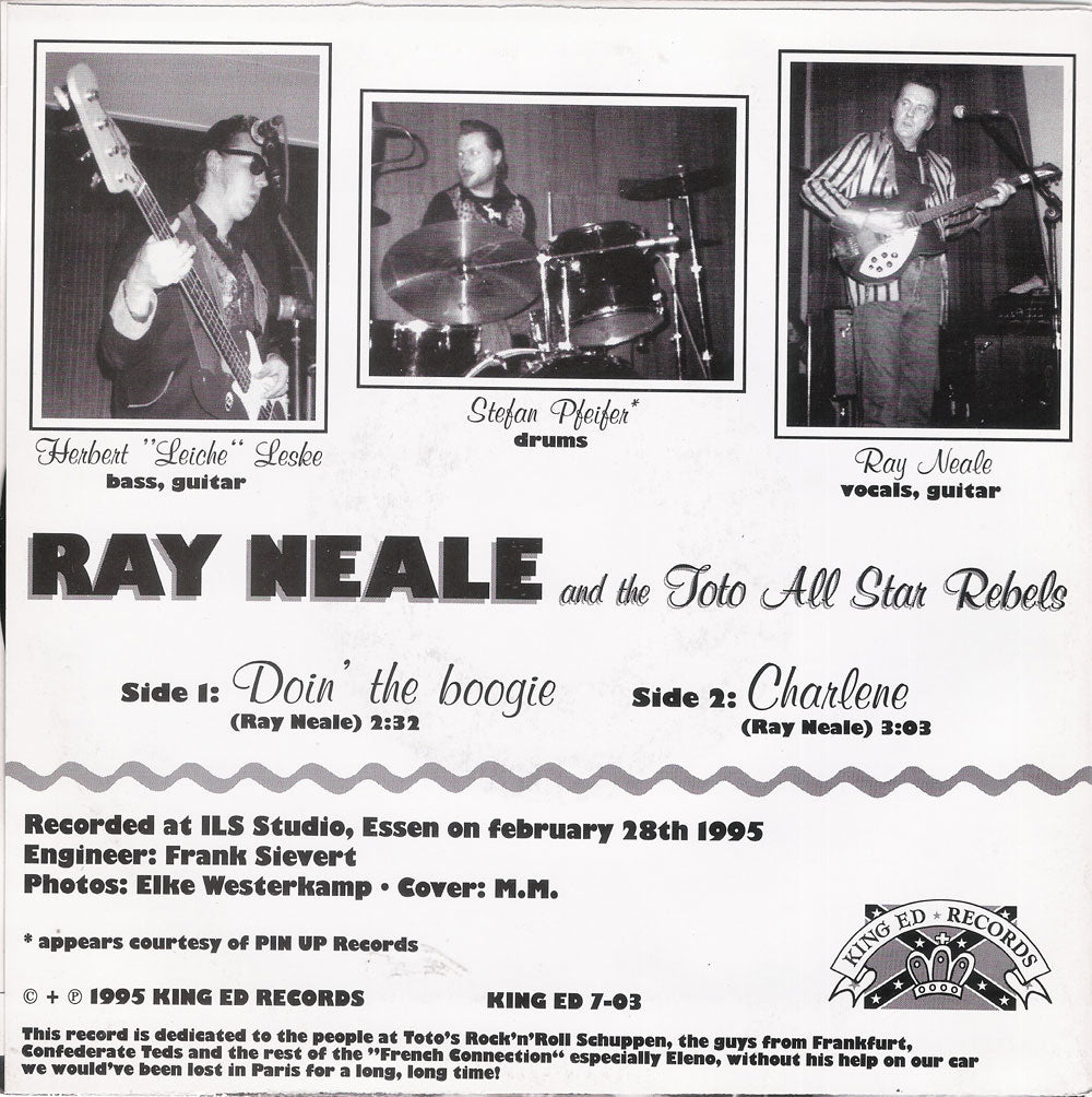 Single - Ray Neale and the Toto All Star Rebels - Doin' The Boogie