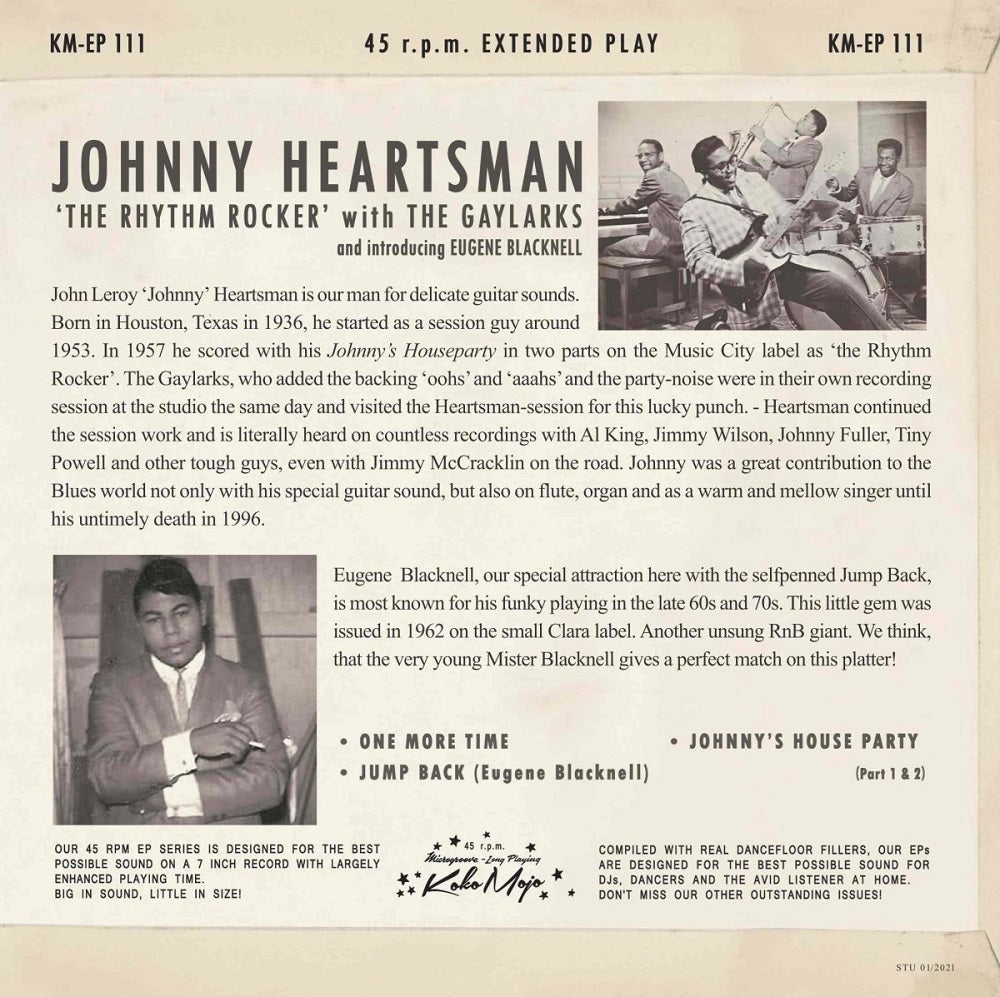 Single - Johnny Heartsman - Hot House Party