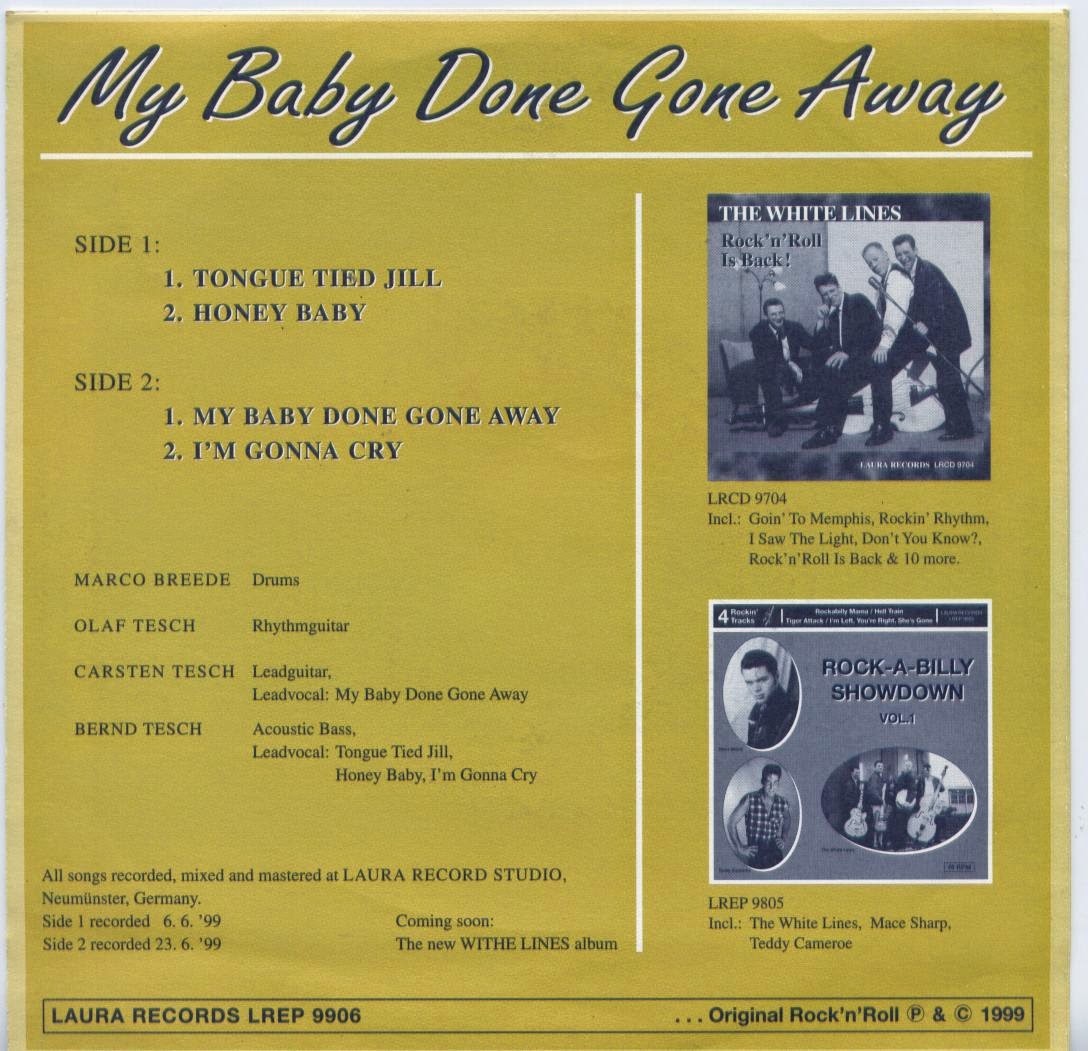 Single - White Lines - My Baby Done Gone Away