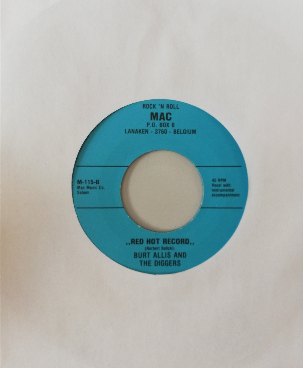 Single - Burt Allis - Don't Wanna See A Tear, Red Hot Record