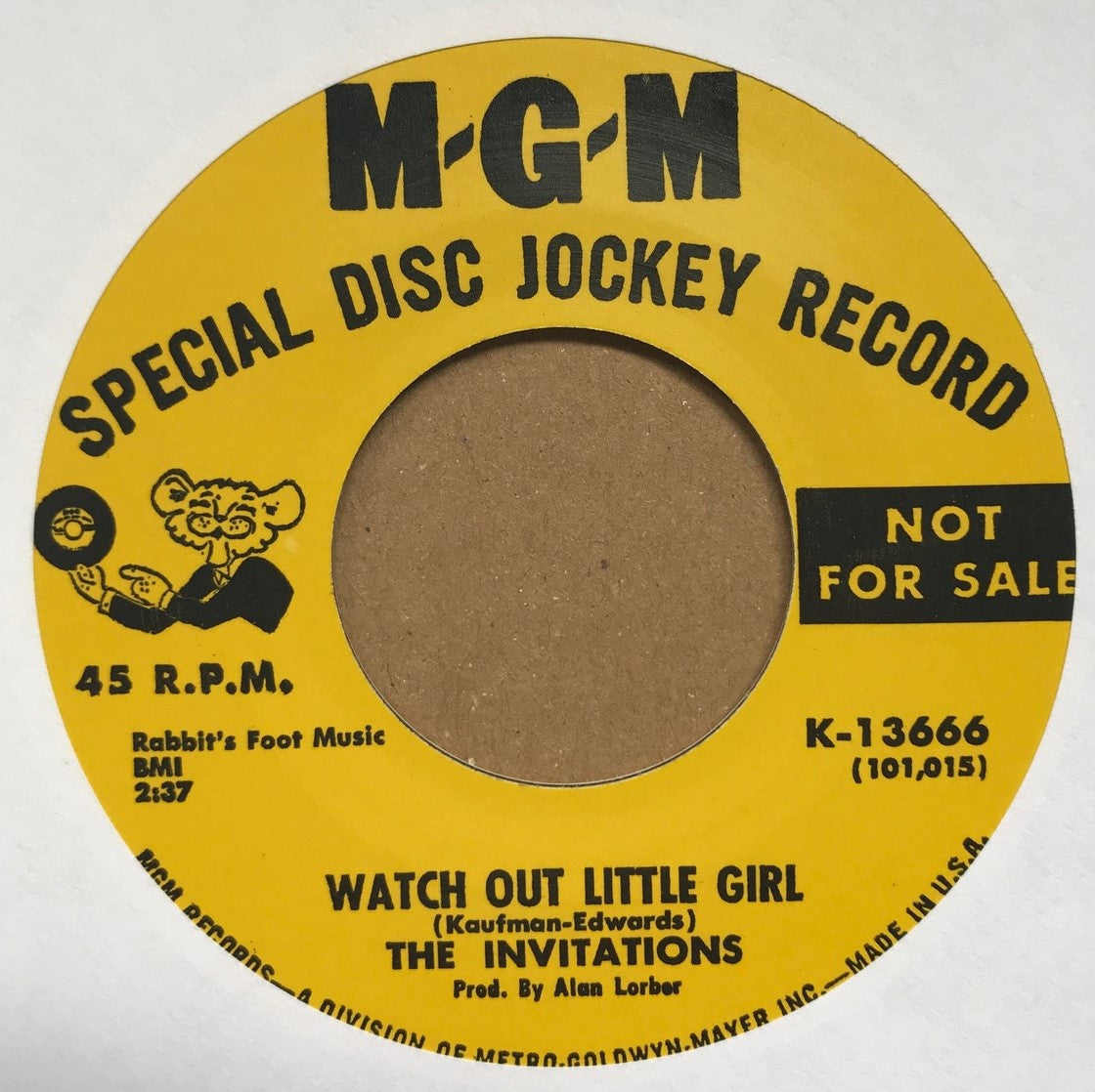 Single - Invitations - Watch Out Little Girl / You're Like A Mystery