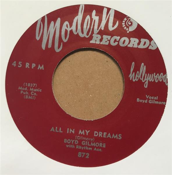 Single - Boyd Gilmore - All In My Dreams / Take A Litlle Walk With Me