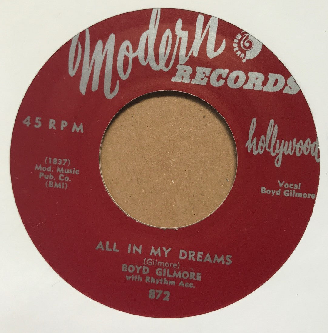 Single - Boyd Gilmore - All In My Dreams / Take A Litlle Walk With Me