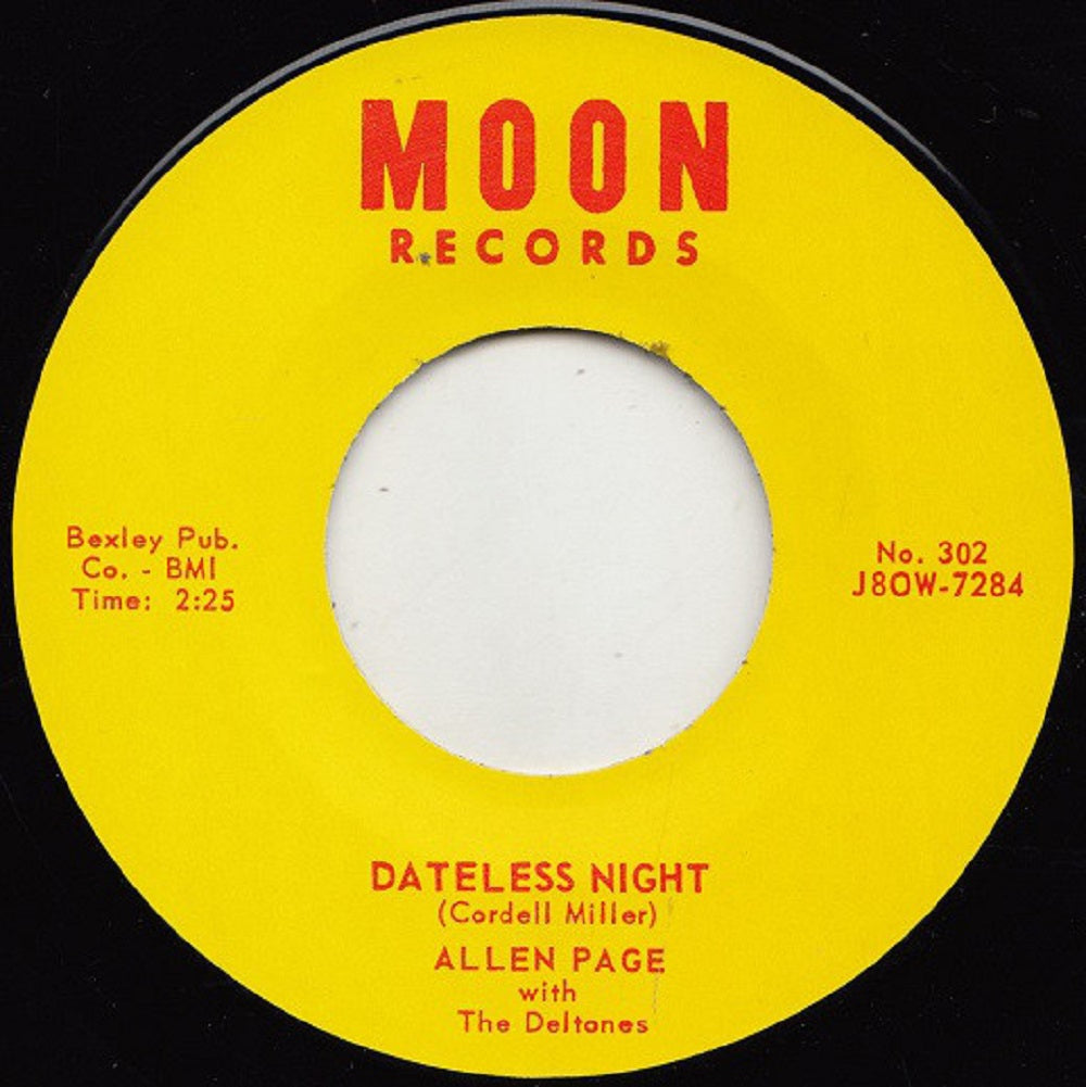 Single - Allen Page - Dateless Night; I Wish You Were Wishing