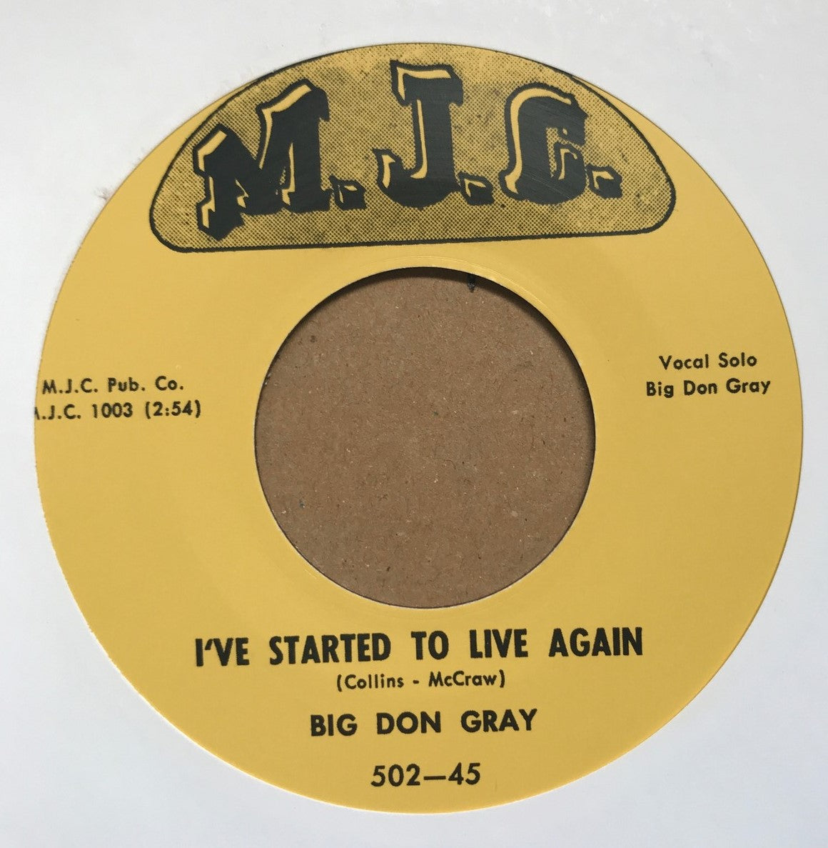 Single - Big Don Gray - Louella / I've Started To Live Again