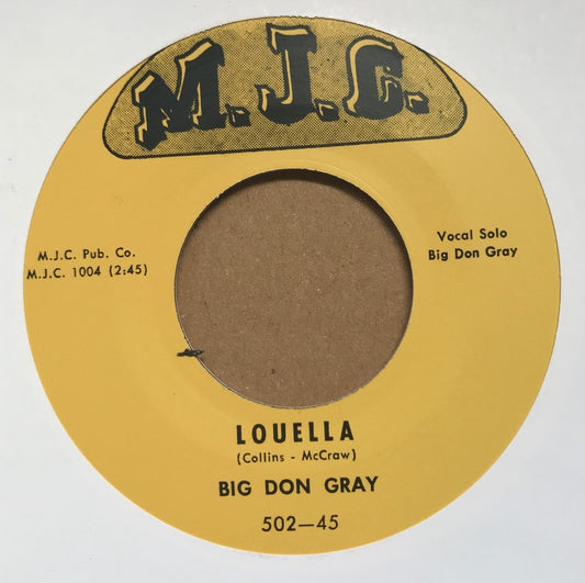 Single - Big Don Gray - Louella / I've Started To Live Again