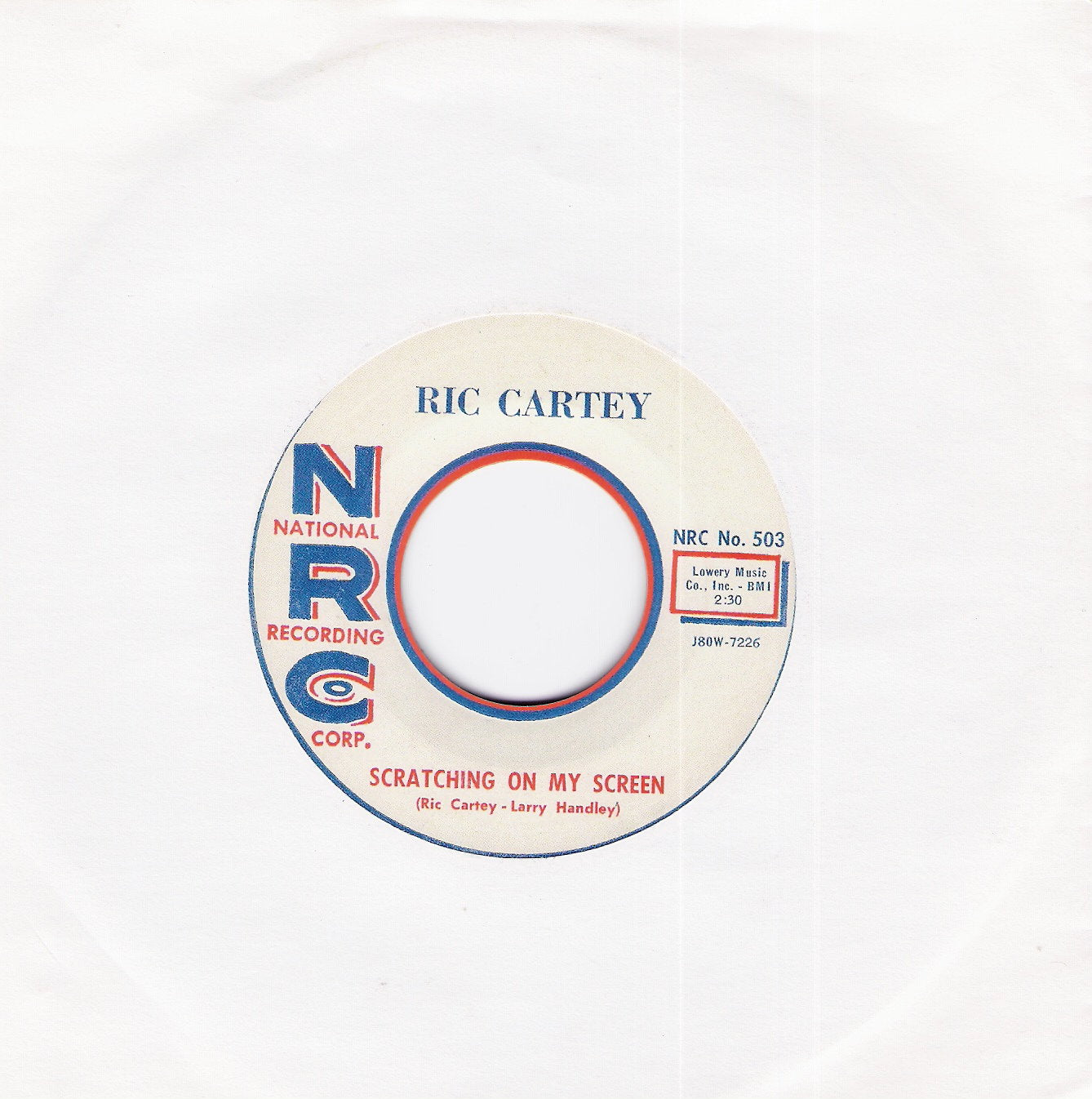 Single - Ric Cartey - Scratchin On My Screen, My Heart Belongs To You