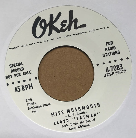 Single - Lloyd Fatman - Miss Mushmouth / Good Gracious