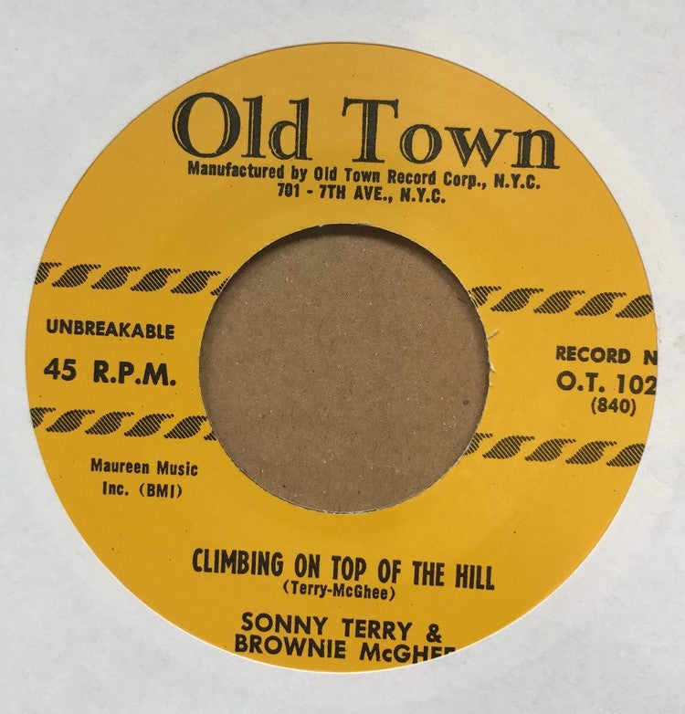 Single - Sonny Terry - Uncle Bud / Climbing On Top Of The Hill