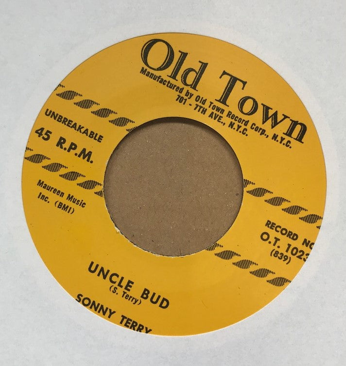 Single - Sonny Terry - Uncle Bud / Climbing On Top Of The Hill