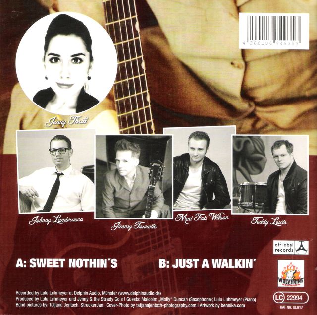 Single - Jenny And The Steady Go's - Sweet Nothin's