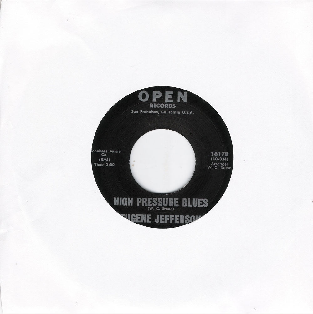 Single - Eugene Jefferson - A Pretty Girl Dressed In Brown , High Pressure Blues