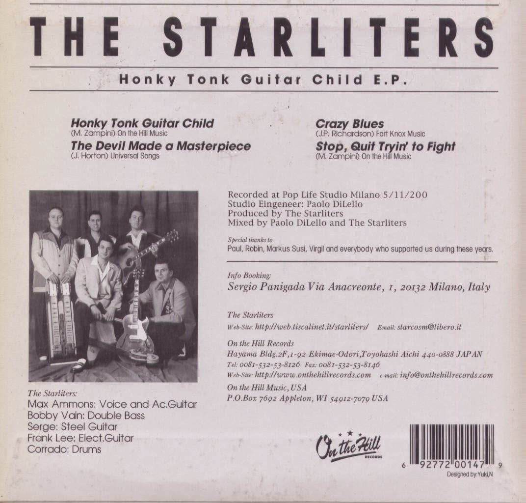 Single - Starliters - Honky Tonk Guitar Child EP