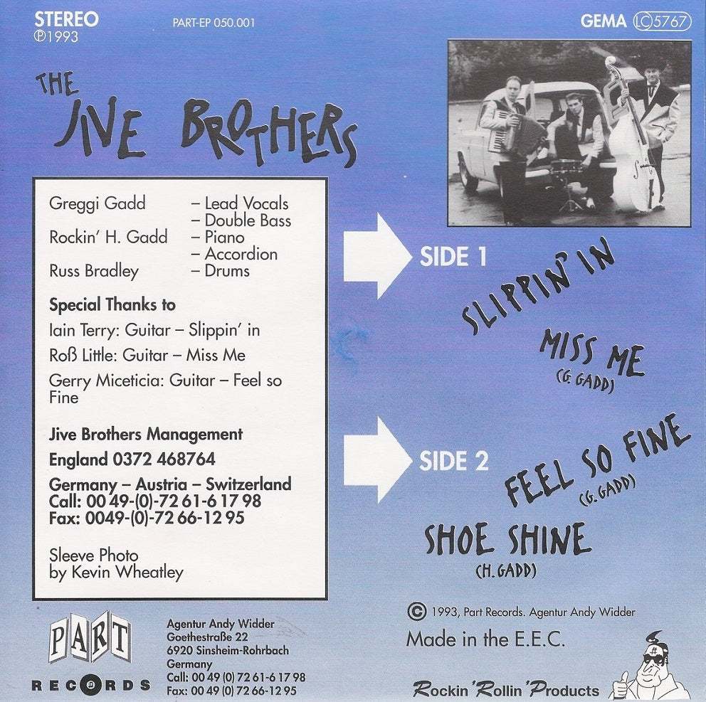 Single - Jive Brothers - Slippin' In