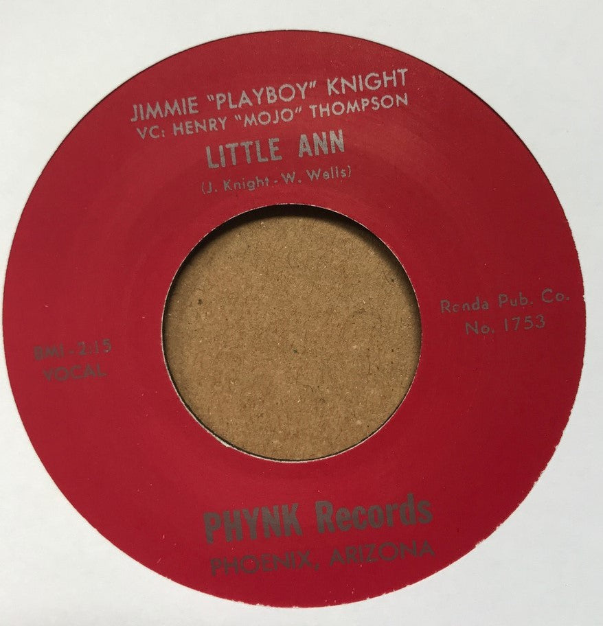 Single - Jimmie 'Playboy' Knight - Little Ann, At Nadens Ebony Door