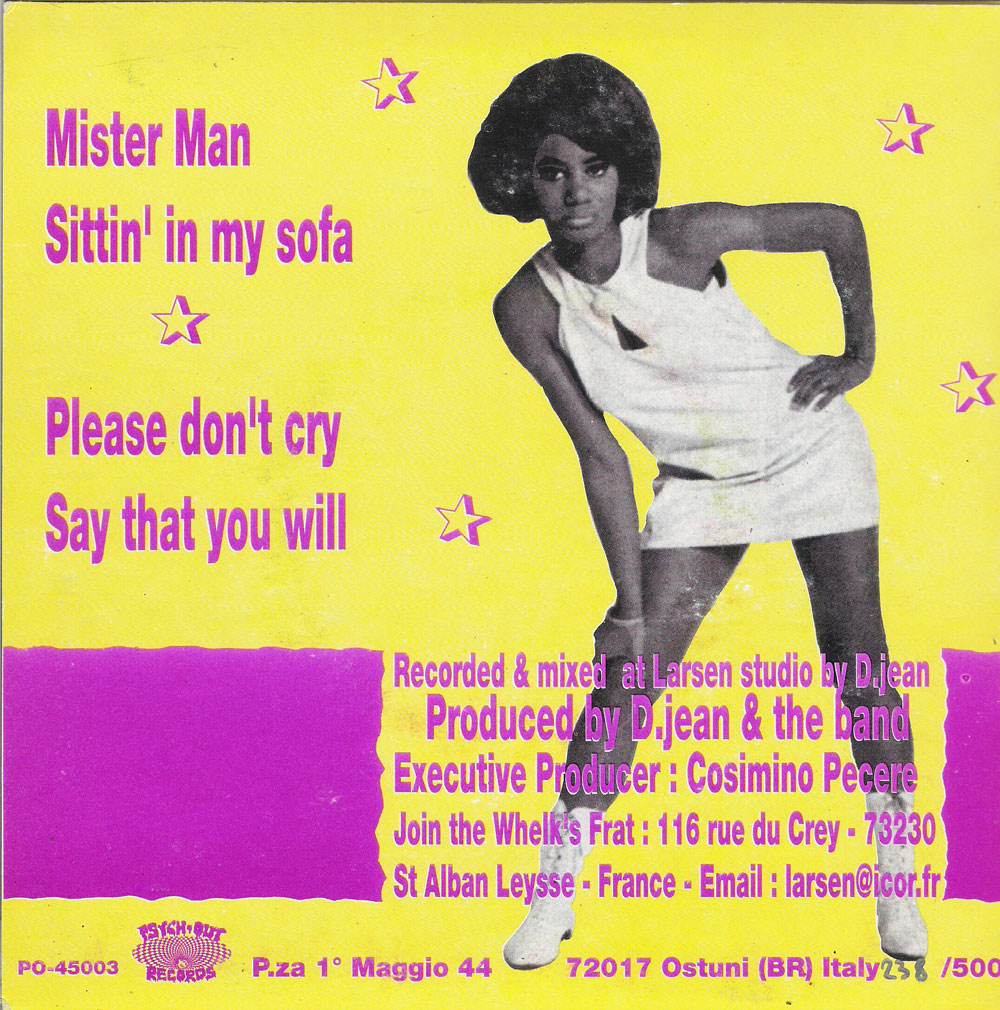 Single - Slow Slushy Boys - Mister Man, Sittin' In My Sofa, Please Don't Cry, Say That You Will