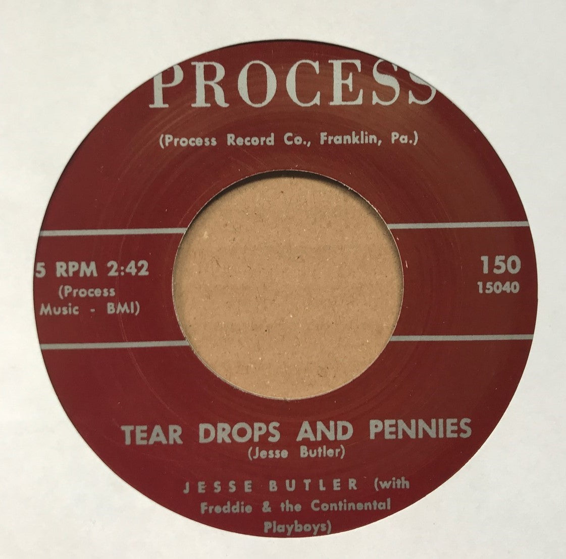 Single - Jesse Butler - Dancing Fever / Tear Drops And Pennies