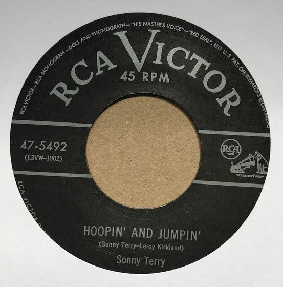 Single - Sonny Terry - Hooray Hooray / Hoopin' & Jumpin'