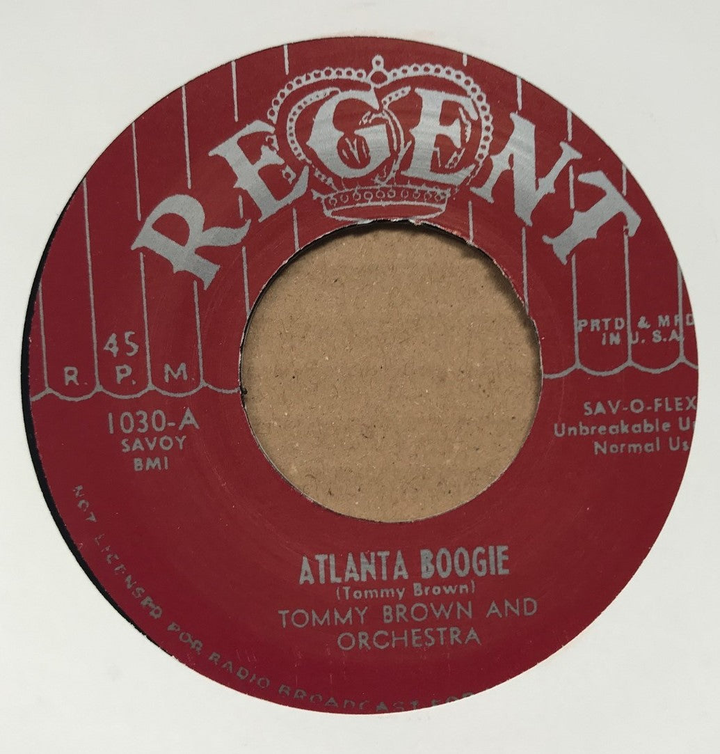 Single - Tommy Brown - Atlanta Boogie / House Near The Railroad Track