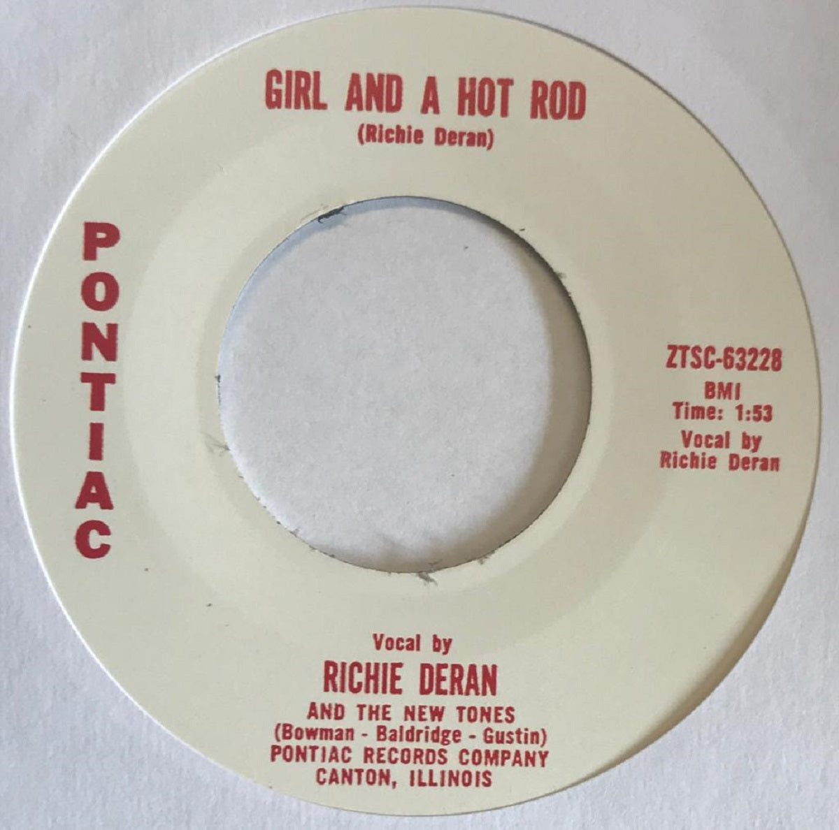 Single - Ritchie Deran - A Girl and a Hot Rod, Little Willie