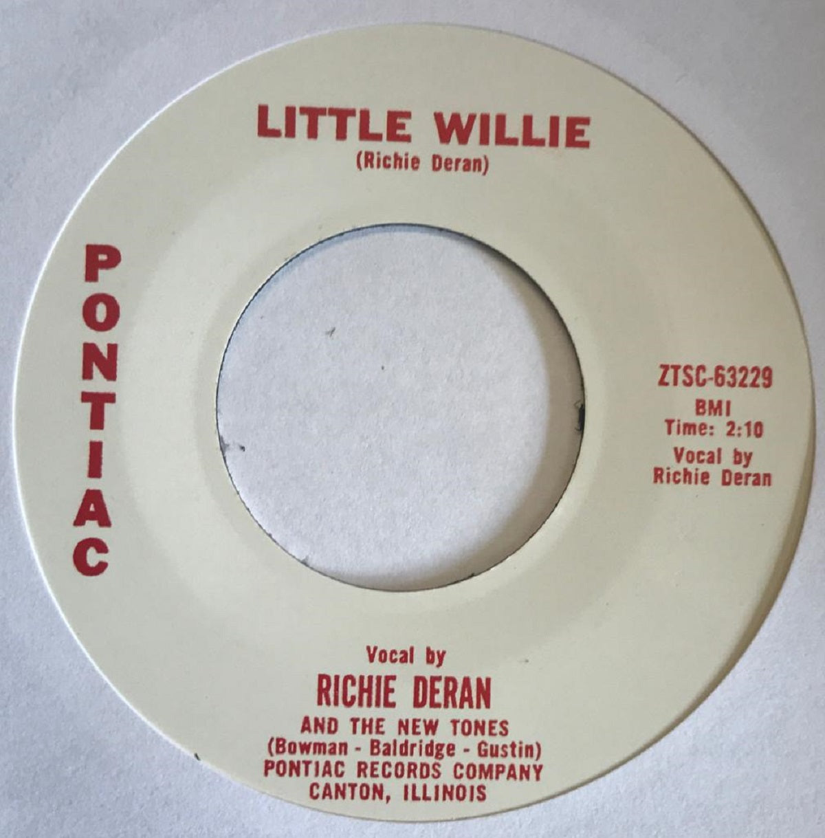 Single - Ritchie Deran - A Girl and a Hot Rod, Little Willie