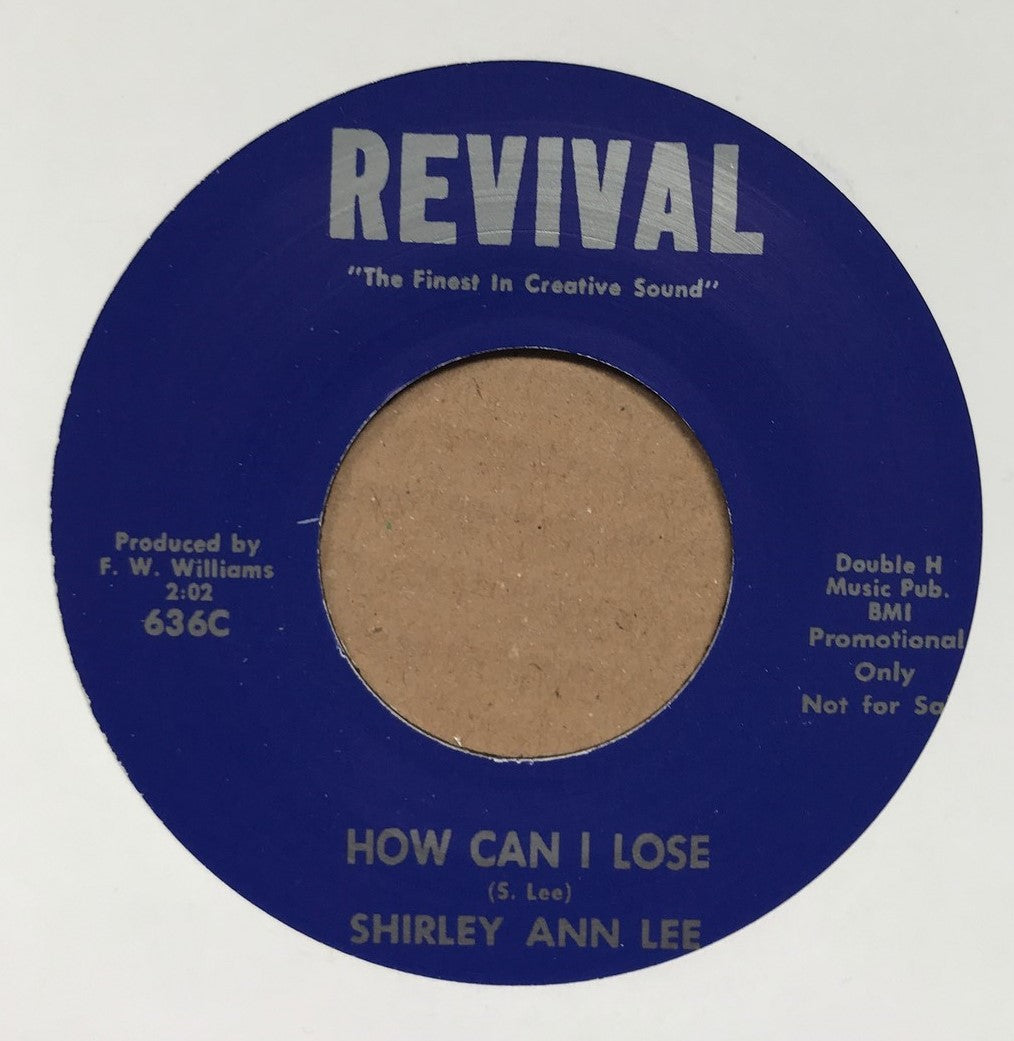 Single - Shirley Ann Lee - How Can I Lose; There's A Light