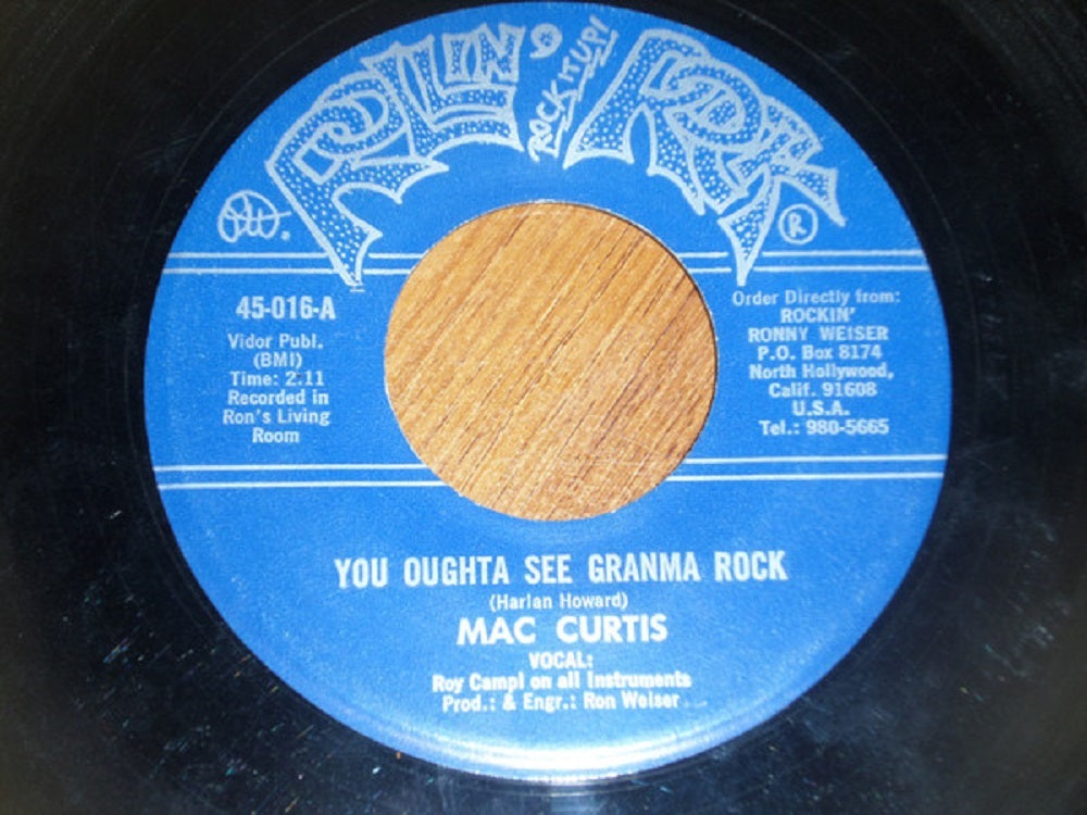 Single - Mac Curtis - You Oughta See Grandma Rock; Grandaddy's Rockin'