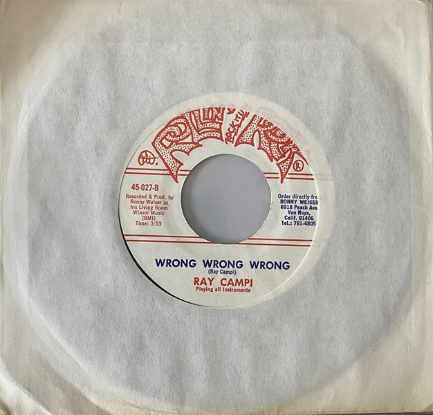 Single - Ray Campi - Booze It!; Wrong Wrong Wrong