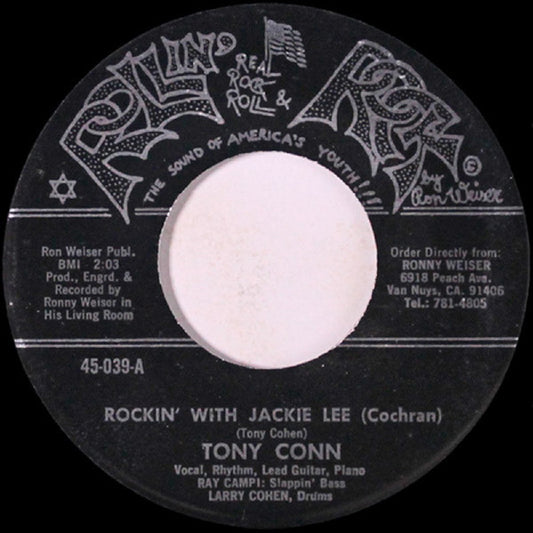 Single - Tony Conn - Rockin' With Jackie Lee (Cochran); Birmingham Mama