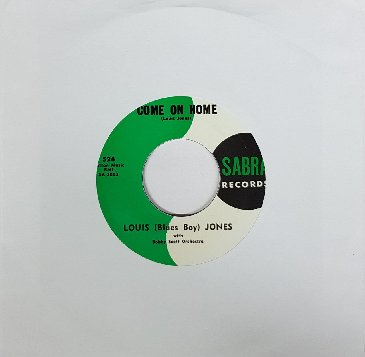 Single - Louis ‘Blues Boy’ Jones - Come On Home / I Cried