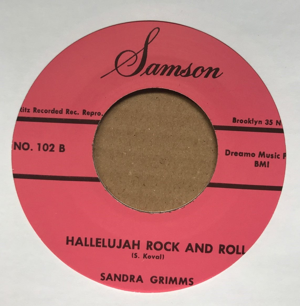 Single - Sandra Grimms - Hallelujah Rock'n'Roll; Somewhere The Sun Is Shining