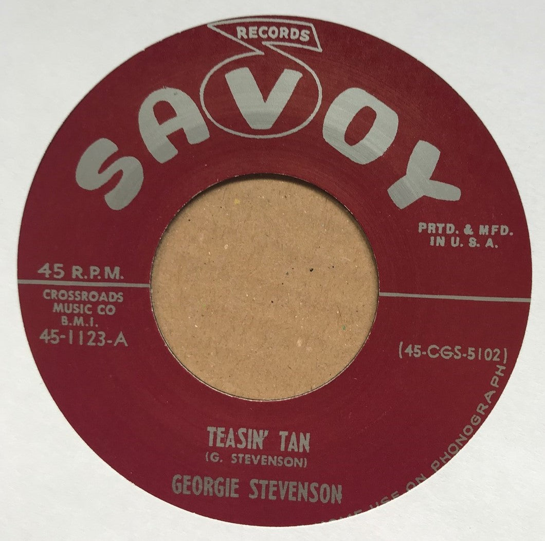 Single - Georgie Stevenson - Teasin' Tan; Meet Me At Grandma’s Joint