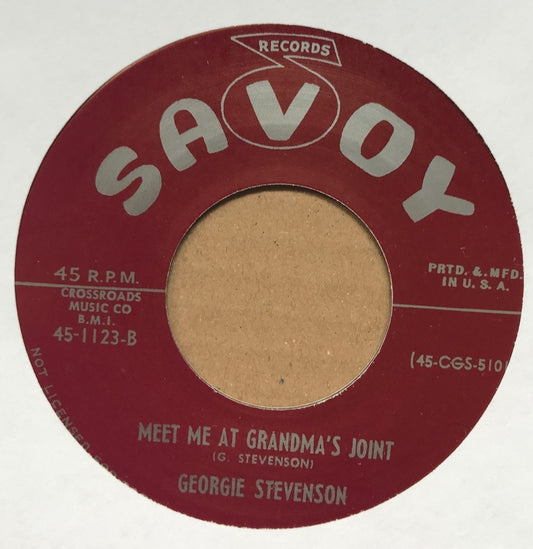 Single - Georgie Stevenson - Teasin' Tan; Meet Me At Grandma’s Joint