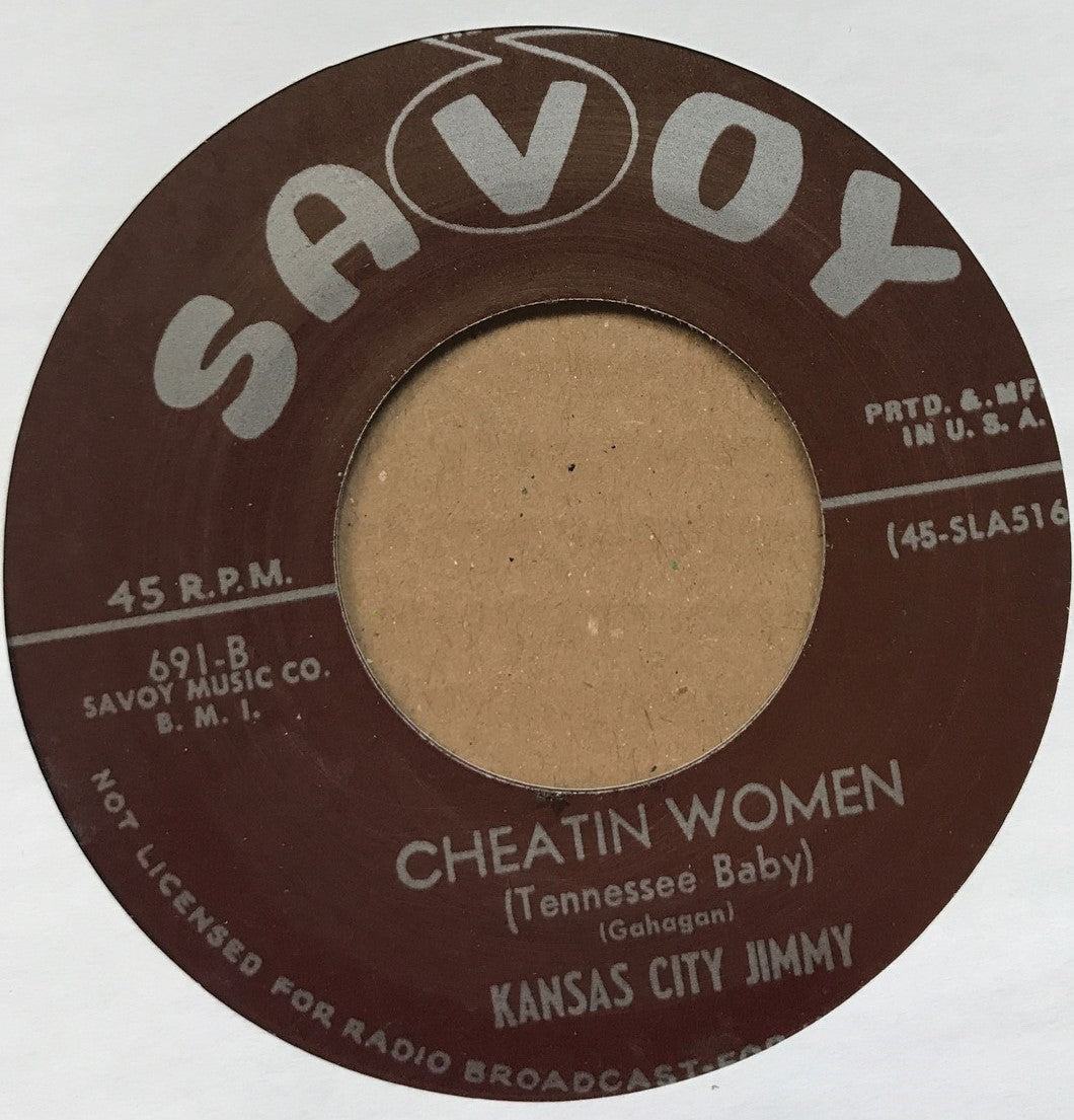 Single - Kansas City Jimmy - Cheatin' Women; Saturday Night