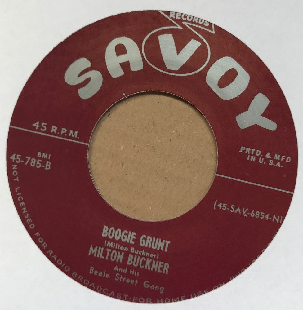 Single - Milton Buckner - Red Red Wine / Boogie Grunt